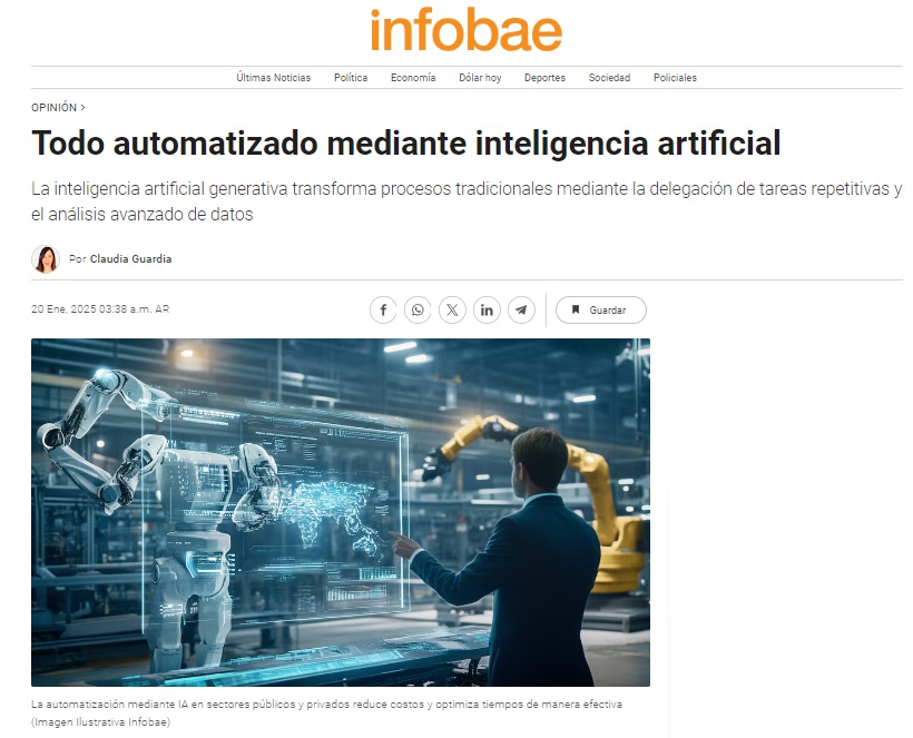Todo automatizado mediante inteligencia artificial